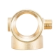 З'єднувач п'яти вивідний 80мм 1"м×1"F×1"F×1/4"M×1/4" F∠180° AQUATICA (779599)