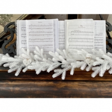 Гірлянда хвойна Traditional лита 2 м біла  HVOYA | Хвоя штучна, різдвяна, новорічна