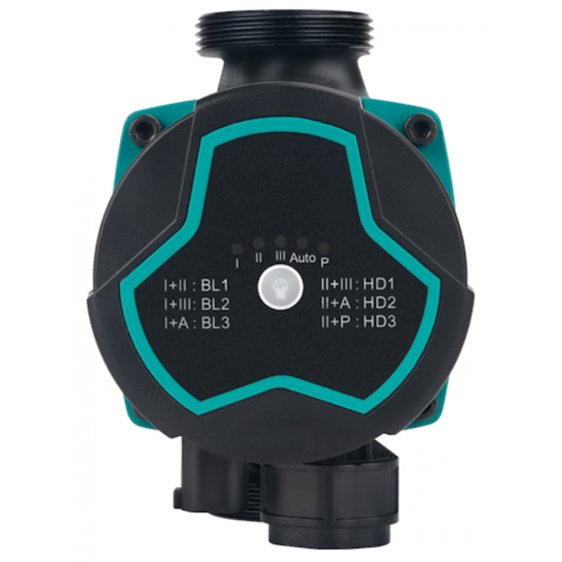 Насос циркуляційний енергозберігаючий 5-60Вт Hmax 8м Qmax 63л/хв Ø1½" 130мм + гайки Ø1" AQUATICA GPA25-8/130 III (774062)