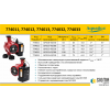 Насос циркуляційний з термодатчиком 100Вт Hmax 6м Qmax 75л/хв Ø1½" 130мм+гайки Ø1" AQUATICA (774033)