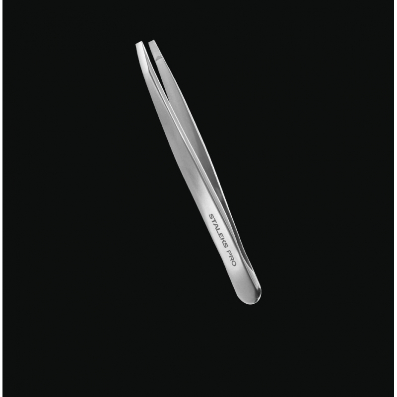 Пінцет для брів EXPERT 10 TYPE 2 (вузькі прямі кромки) Staleks (TE-10/2) (4820121592897)