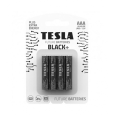 Батарейки "TESLA AAA: BLACK +", 4 шт (AAA BLACK+)
