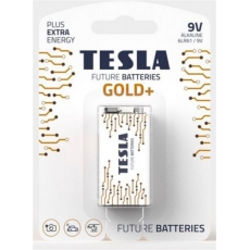 Батарейки TESLA 9V GOLD + (6LR61), 1 штука (9V GOLD+)