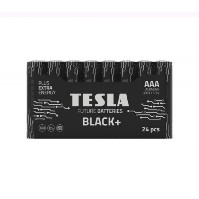 Батарейки "TESLA AAA: BLACK +, 24 шт (AAA BLACK+24M) (склад -T-)