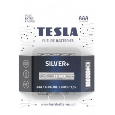 Батарейки TESLA AAA SILVER + (LR03), 4 штуки (AAA SILVER+)