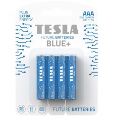 Батарейки TESLA BATTERIES AAA BLUE + (R03), 4 штуки (AAA BLUE+)