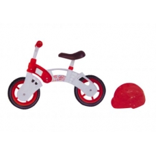 Біговел "Star Bike" з шоломом, 10 "(біло-червоний) (KW-11-013)