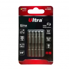 Біти TORX-proof 40×25мм ¼" 10шт S2 (блістер) ULTRA (4015812)