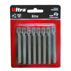 Біти Spline M8×75мм 10мм 8шт S2 (блістер) ULTRA (4015972)