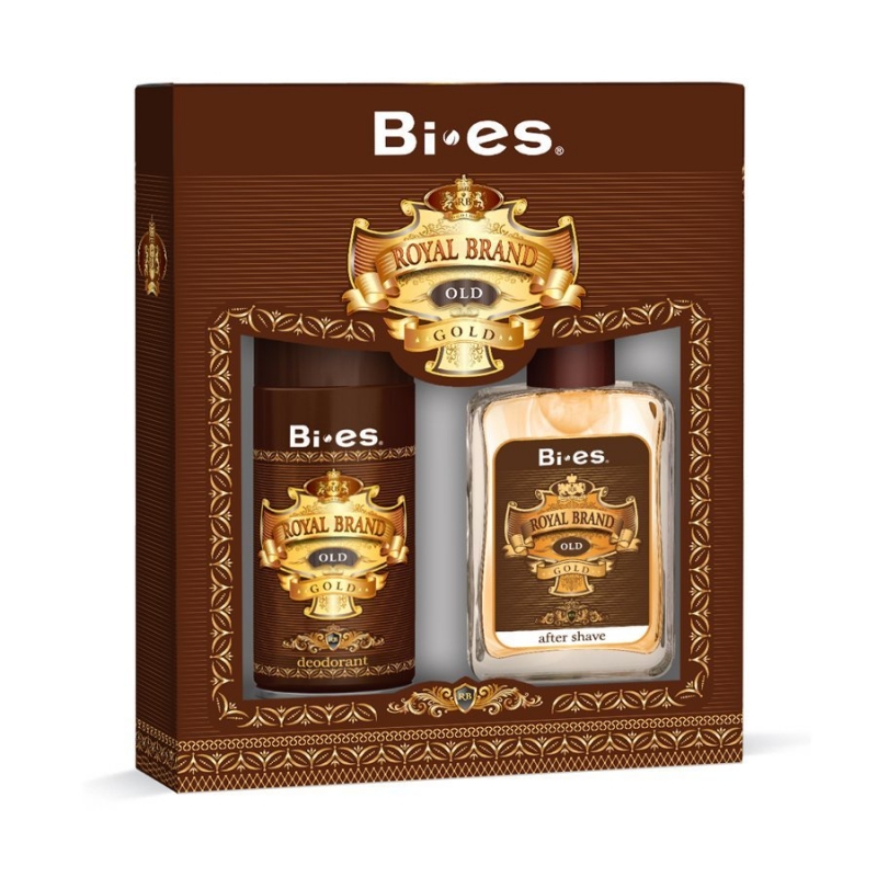 Набір для чоловіків Bi-Es Royal Brand Gold (afsh/100ml+deo/150ml) 100 мл+150 мл (5906513003444)