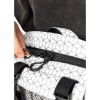 Велика чоловіча поясна сумка бананка Sambag DynamicDart тканева принт "Square" (80411150m)