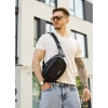 Сумка через плече бананка Sambag Flex чорна (85351001m)