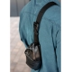 Сумка на пояс бананка Sambag Holster MSH чорна з перфорацією (87113070m)