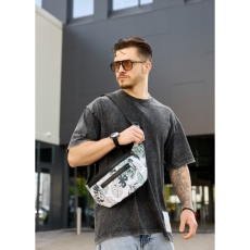 Сумка на пояс Sambag Tirso MKH принт "Leaves"