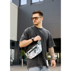 Сумка на пояс Sambag Tirso MKH принт "Leaves"