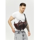 Велика шкіряна чоловіча поясна сумка бананка Sambag DynamicDart марсала (80411120m)