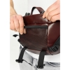 Велика шкіряна чоловіча поясна сумка бананка Sambag DynamicDart марсала (80411120m)