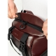 Велика шкіряна чоловіча поясна сумка бананка Sambag DynamicDart марсала (80411120m)