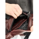 Велика шкіряна чоловіча поясна сумка бананка Sambag DynamicDart марсала (80411120m)