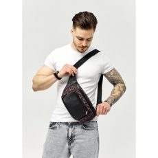 Сумка на пояс Sambag Tirso MKH чорна принт