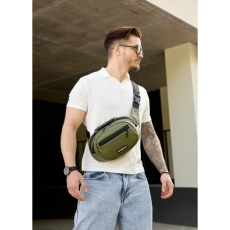 Сумка через плече бананка Sambag Flex хакі