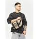 Велика шкіряна жіноча поясна сумка бананка Sambag DynamicDart сіра (80411130m)