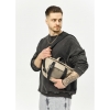Велика шкіряна жіноча поясна сумка бананка Sambag DynamicDart сіра (80411130m)