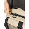 Велика шкіряна жіноча поясна сумка бананка Sambag DynamicDart сіра (80411130m)