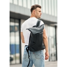 Рюкзак ролл Sambag унисекс RollTop KQN черный