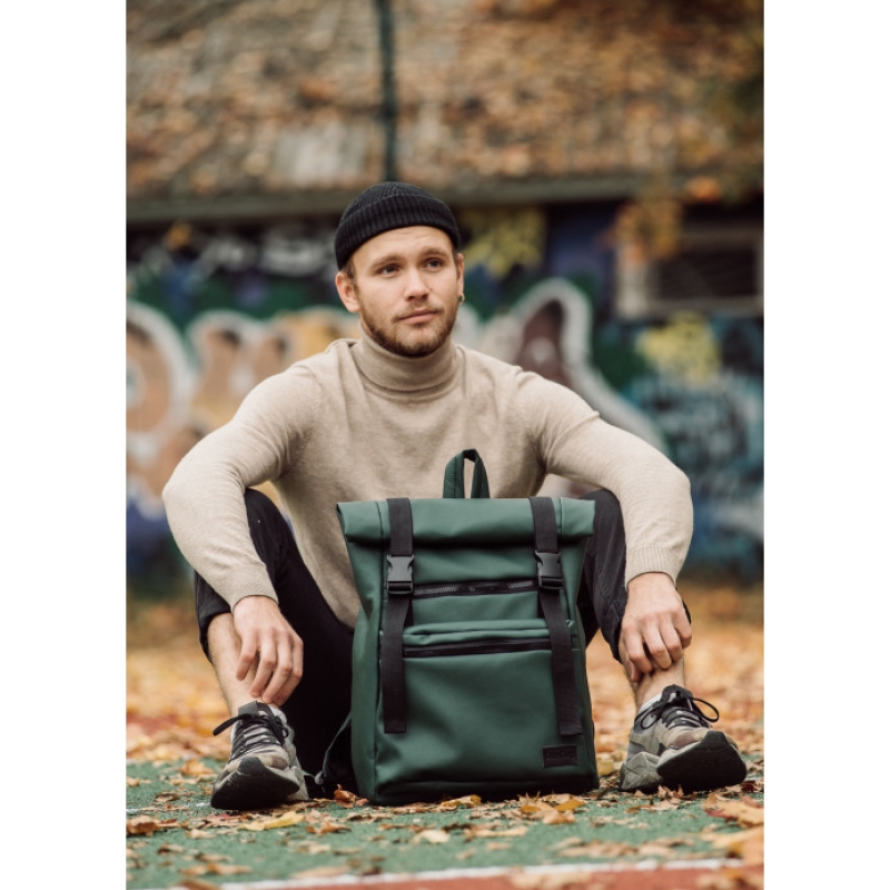 Рюкзак ролл Sambag унісекс RollTop LTT зелений (24238007m)