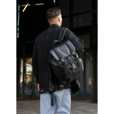 Рюкзак RollTop 0SHn чорний