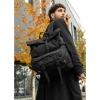 Чоловічий рюкзак рол Sambag RollTop Double чорний тканевий (24330065m)