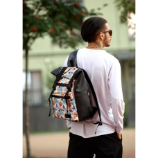 Рюкзак RollTop 0SHn принт "LIGHT"