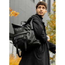 Чоловічий рюкзак рол Sambag RollTop Double чорний