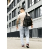 Мужской рюкзак ролл Sambag RollTop LTT чорний оксфорд принт (24238731m)