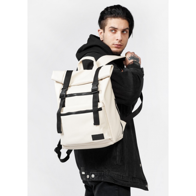 Рюкзак RollTop 0SHn бежевий (24238011m)