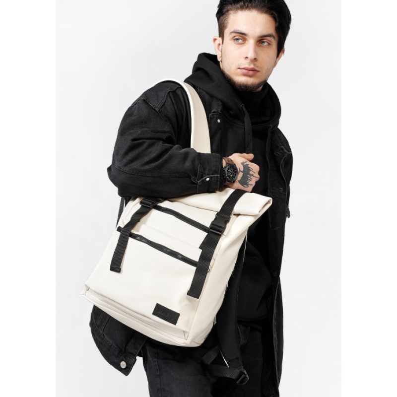 Рюкзак RollTop 0SHn бежевий (24238011m)