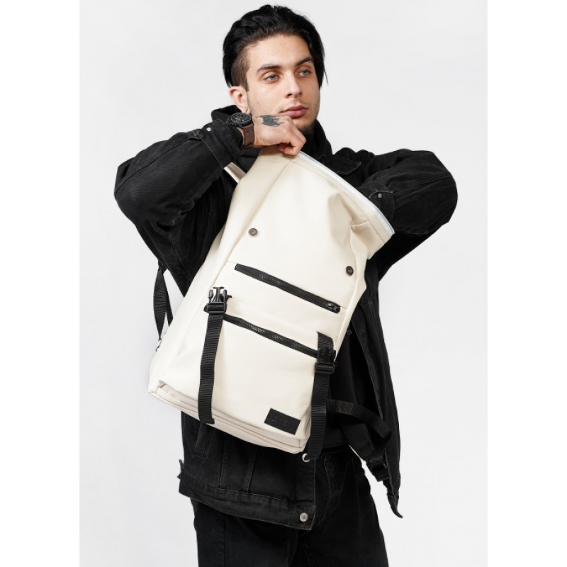 Рюкзак RollTop 0SHn бежевий (24238011m)
