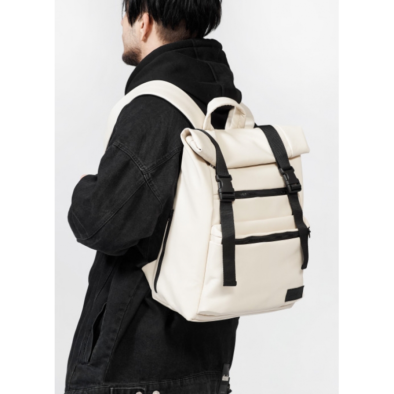Рюкзак RollTop 0SHn бежевий (24238011m)