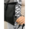 Рюкзак рол Sambag RollTop чорний принт "Zebra" (24208146m)
