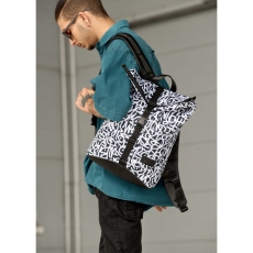 Рюкзак рол Sambag RollTop X чорний принт "Graphity"