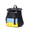 Рюкзак ролл Sambag RollTop LTH чорний з прапором України (24238611m)