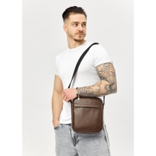 Сумка через плече месенджер Sambag Makros коричнева