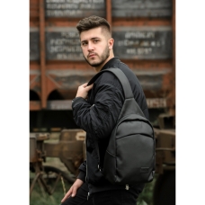 Cумка через плече слінг Sambag Brooklyn MSH чорний