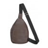 Чоловіча шкіряна сумка через плече слінг Sambag Brooklyn 0SH коричнева (83111120wm)