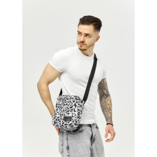 Чоловіча сумка через плече месенджер Sambag Makros принт "GRAPHITY"