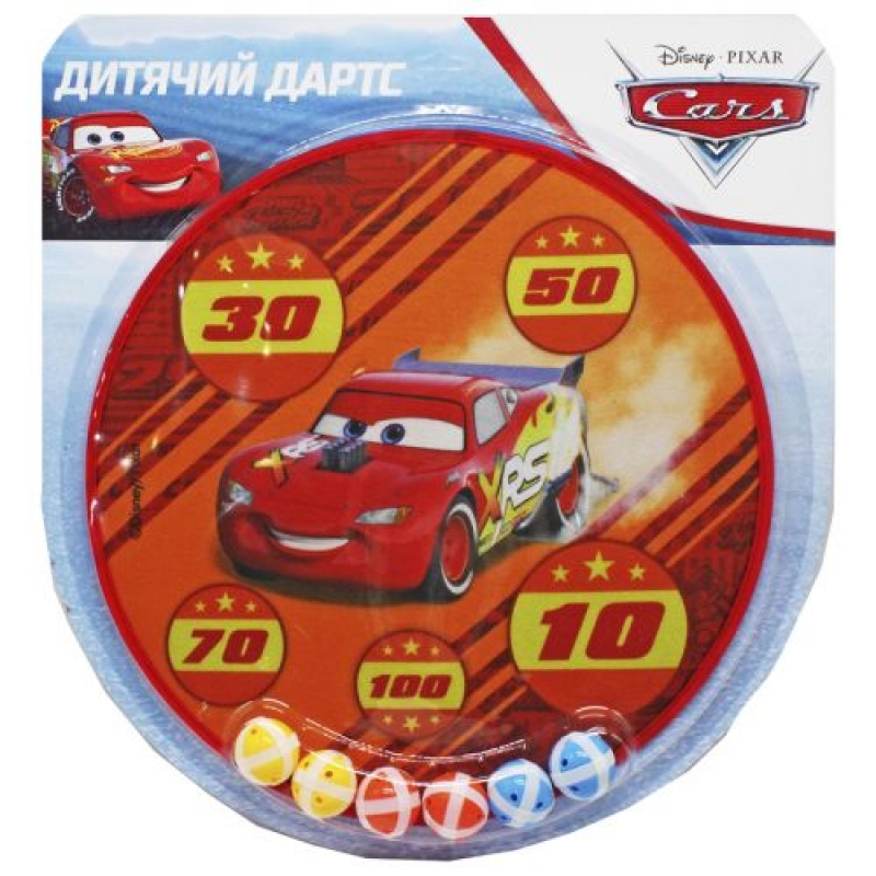 Дартс на липучках "Блискавка Маквін" (42 см) (LD1023) (склад -T-)