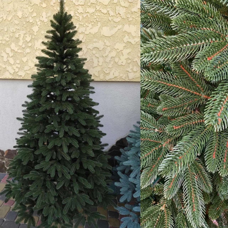 Преміум голуба 2.50 м. лита ялинка штучна  Xatynka | Хвоя штучна, різдвяна, новорічна (Прем.Г-250)