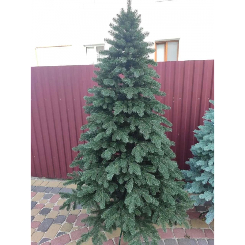Елітна зелена 1.80м. лита ялинка штучна  Xatynka | Хвоя штучна, різдвяна, новорічна (Еліт.З-180)