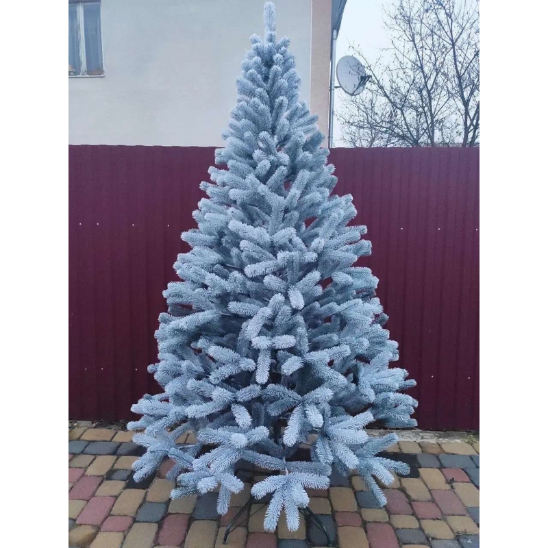 Буковельська засніжена 2.1 м лита ялинка штучна  Xatynka | Хвоя штучна, різдвяна, новорічна (Засн.Бук-210)